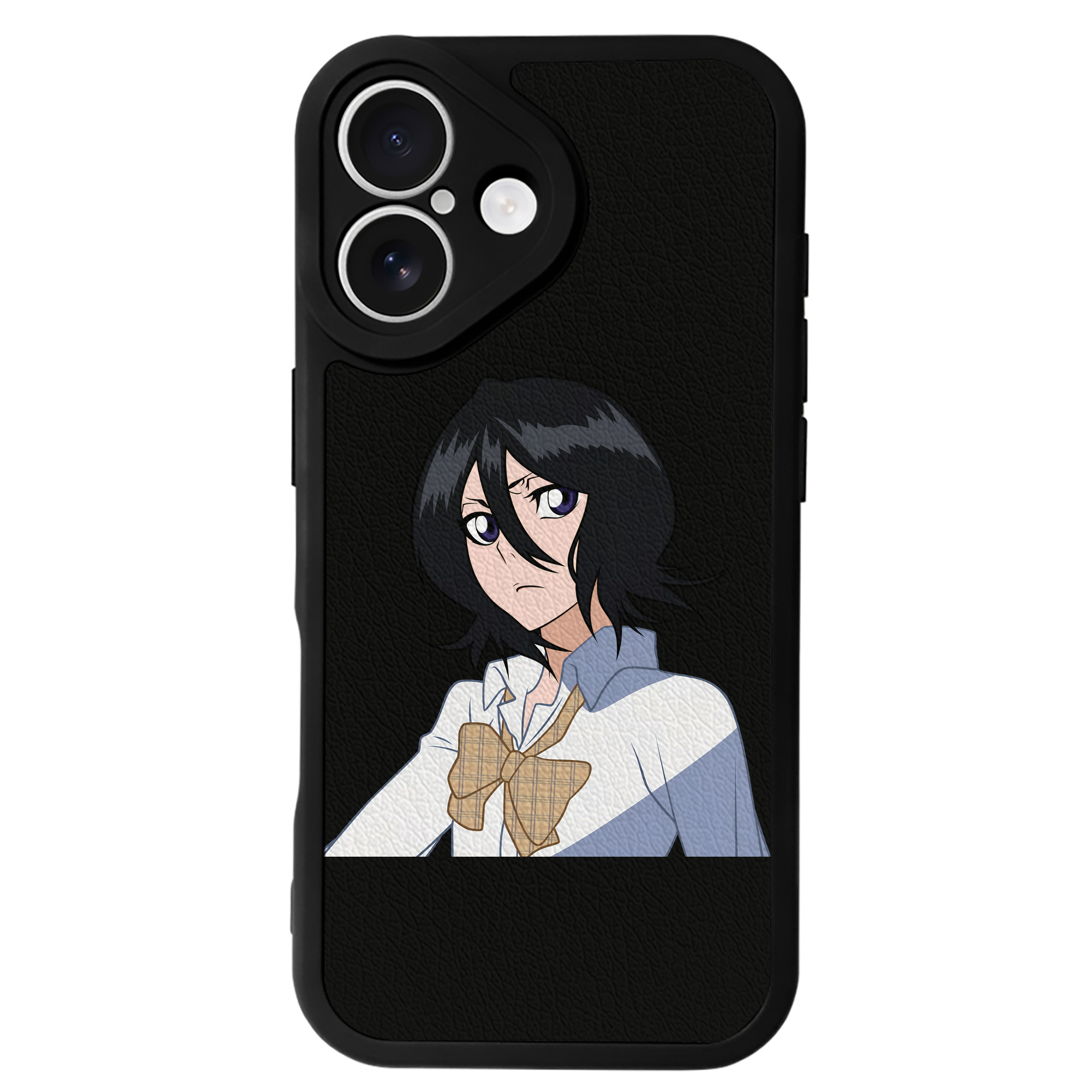 （画像用） ブリーチ 朽木ルキア BLEACH Kuchiki Rukia 【iPhone 16シリーズ対応】シリコンスマホケース（レザー調） 材質：シリコン